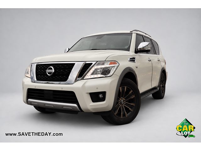 Pearl White 2017 Nissan Armada SUV / Crossover Four-Wheel Drive Automatic