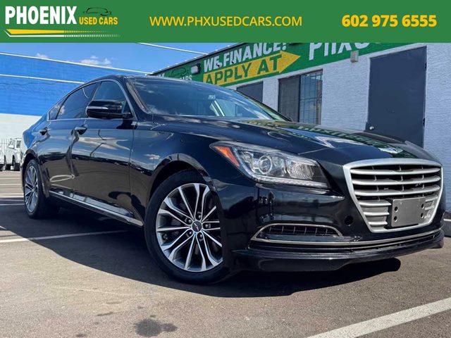 Caspian Black 2015 Hyundai Genesis 3.8 RWD Sedan Rear-Wheel Drive Automatic