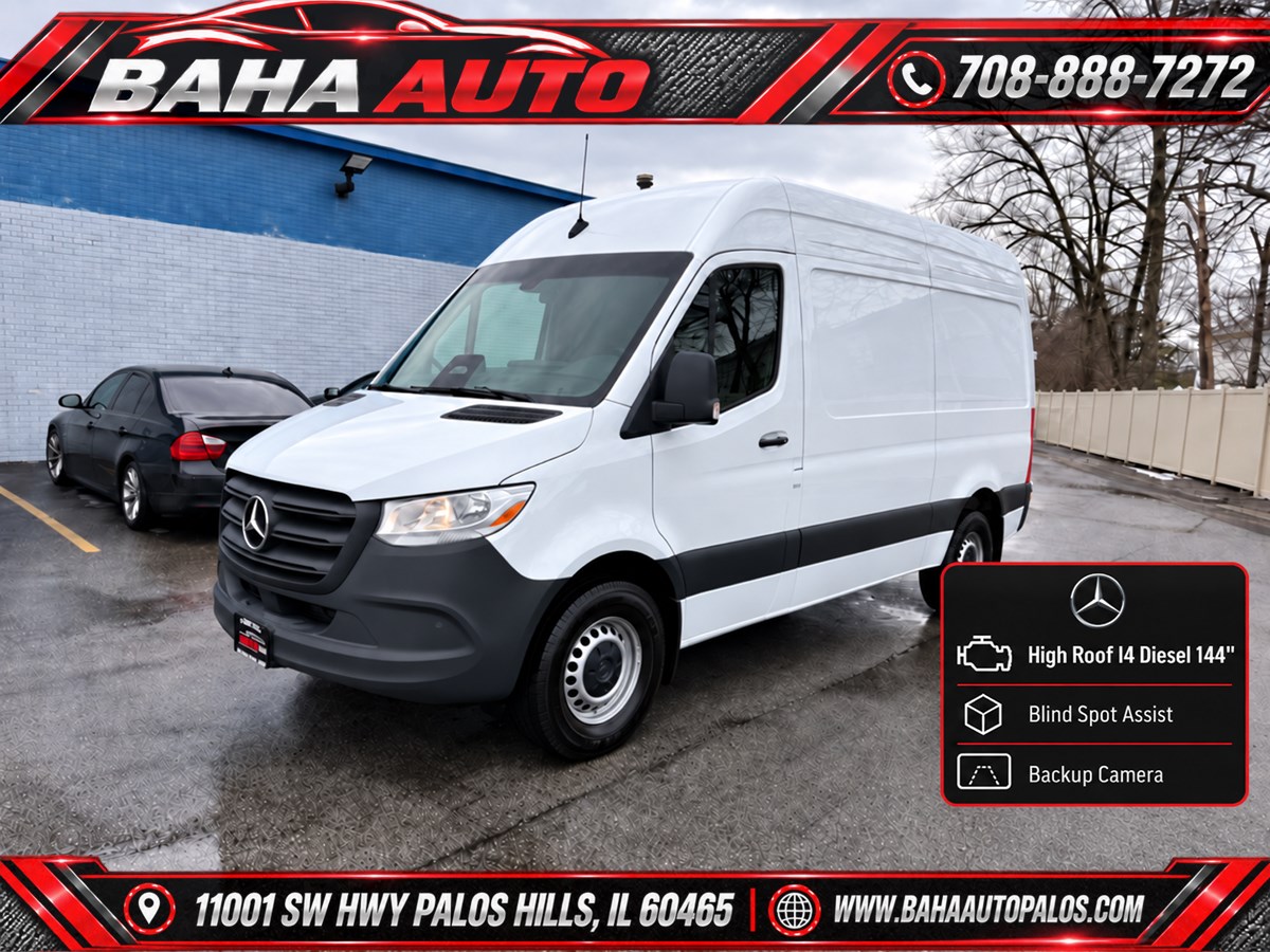 Arctic White 2025 Mercedes-Benz Sprinter Van Rear-Wheel Drive Automatic