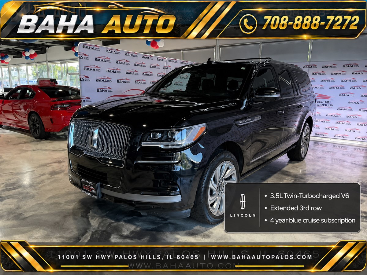 Infinite Black Metallic Clearcoat 2024 Lincoln Navigator SUV / Crossover Four-Wheel Drive Automatic