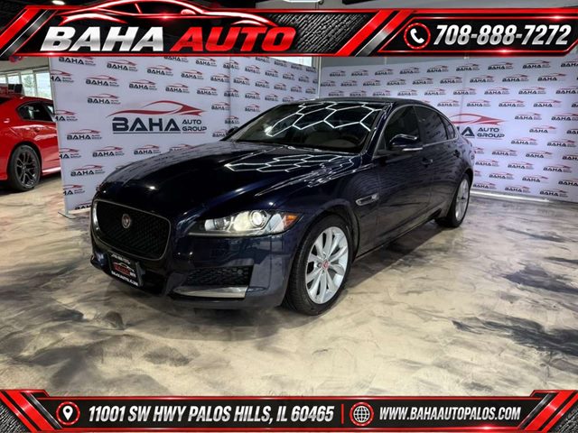 Caesium Blue Metallic 2018 Jaguar XF Sedan All-Wheel Drive Automatic