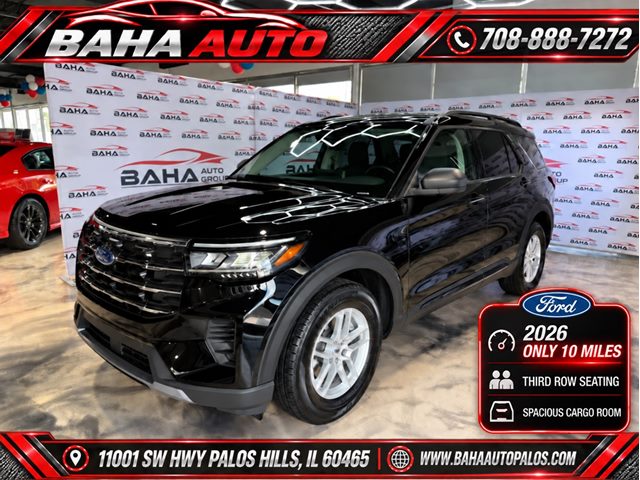 Agate Black Metallic 2026 Ford Explorer SUV / Crossover Rear-Wheel Drive Automatic