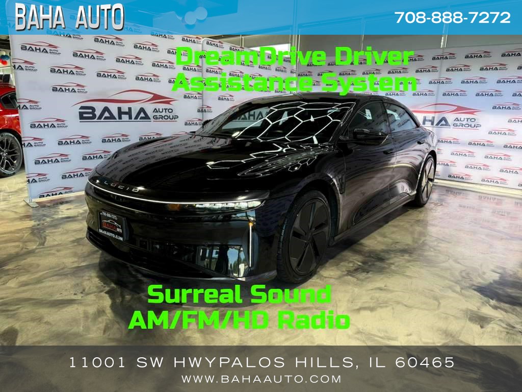 Infinite Black Metallic 2023 Lucid Air Sedan All-Wheel Drive Automatic