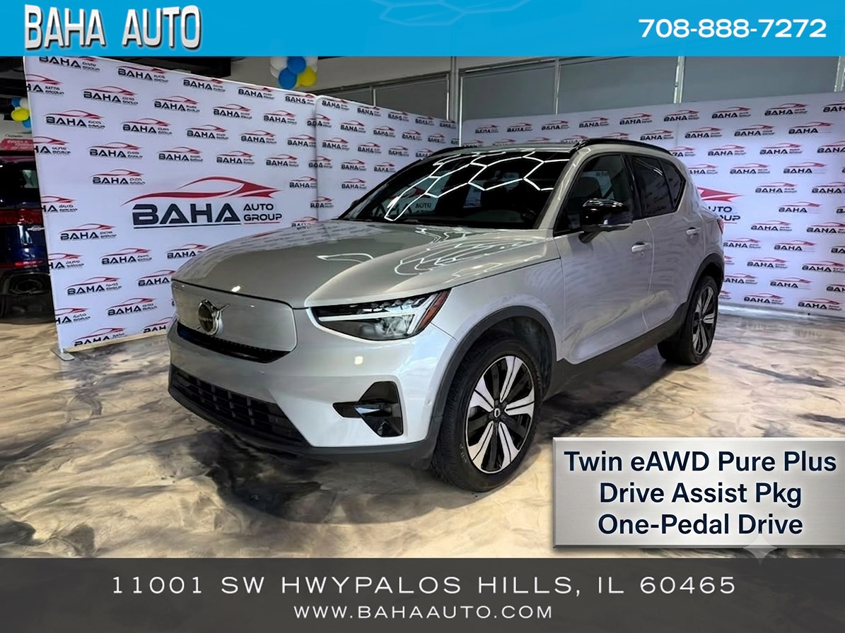Silver Dawn Metallic 2023 Volvo XC40 Recharge SUV / Crossover All-Wheel Drive Automatic