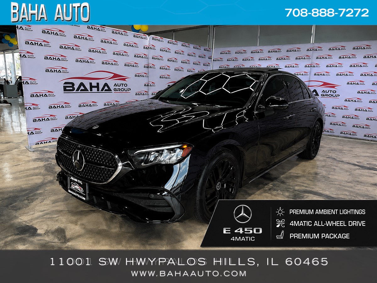 Black 2025 Mercedes-Benz E-Class Sedan Rear-Wheel Drive Automatic