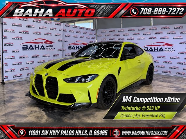 Sao Paulo Yellow 2026 BMW M4 Coupe All-Wheel Drive Automatic