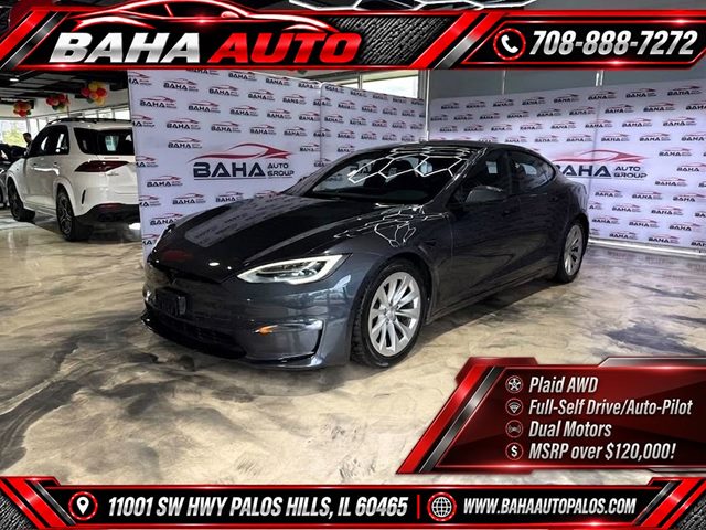 Midnight Silver Metallic 2021 Tesla Model S Sedan All-Wheel Drive Automatic