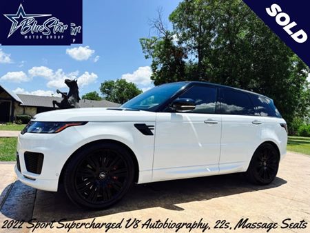 Sold 2022 Land Rover Range Rover Sport Autobiography