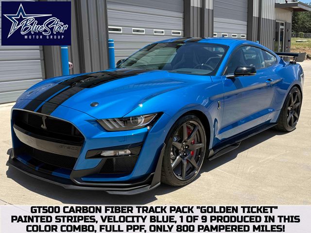 Velocity Blue Metallic 2021 Ford Mustang Shelby GT500 Coupe Rear-Wheel Drive Automatic