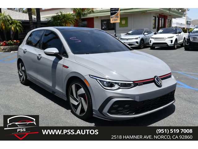 Moonstone Gray 2022 Volkswagen Golf GTI 2.0T SE FWD Hatchback Front-Wheel Drive Manual