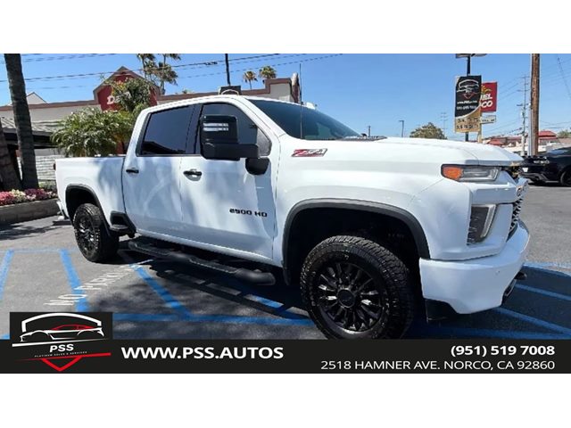 Summit White 2023 Chevrolet Silverado 2500HD LTZ Crew Cab 4WD Pickup Truck Four-Wheel Drive Automatic