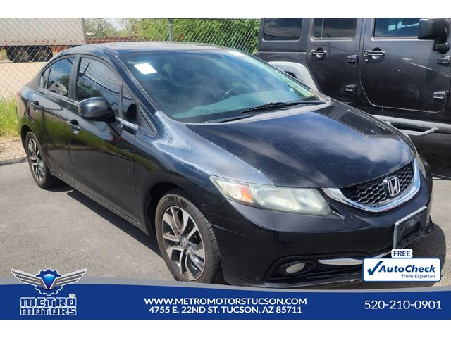 Crystal Black Pearl 2013 Honda Civic Sedan Front-Wheel Drive Automatic
