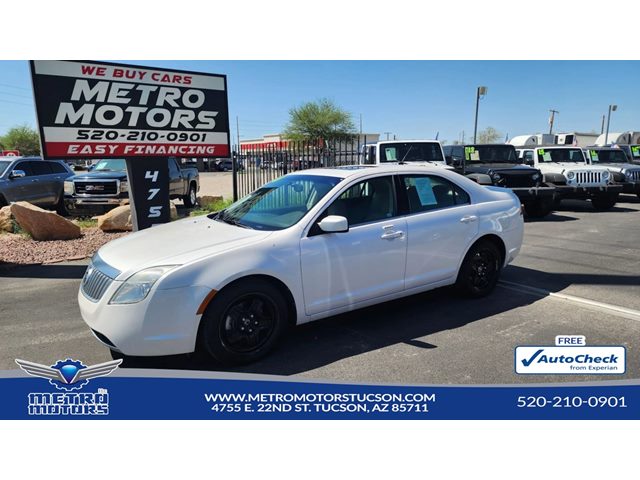 White Platinum Metallic Tri-Coat 2010 Mercury Milan Sedan Front-Wheel Drive Automatic