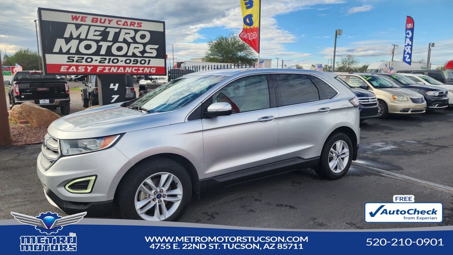 Ingot Silver Metallic 2015 Ford Edge SUV / Crossover Front-Wheel Drive Automatic