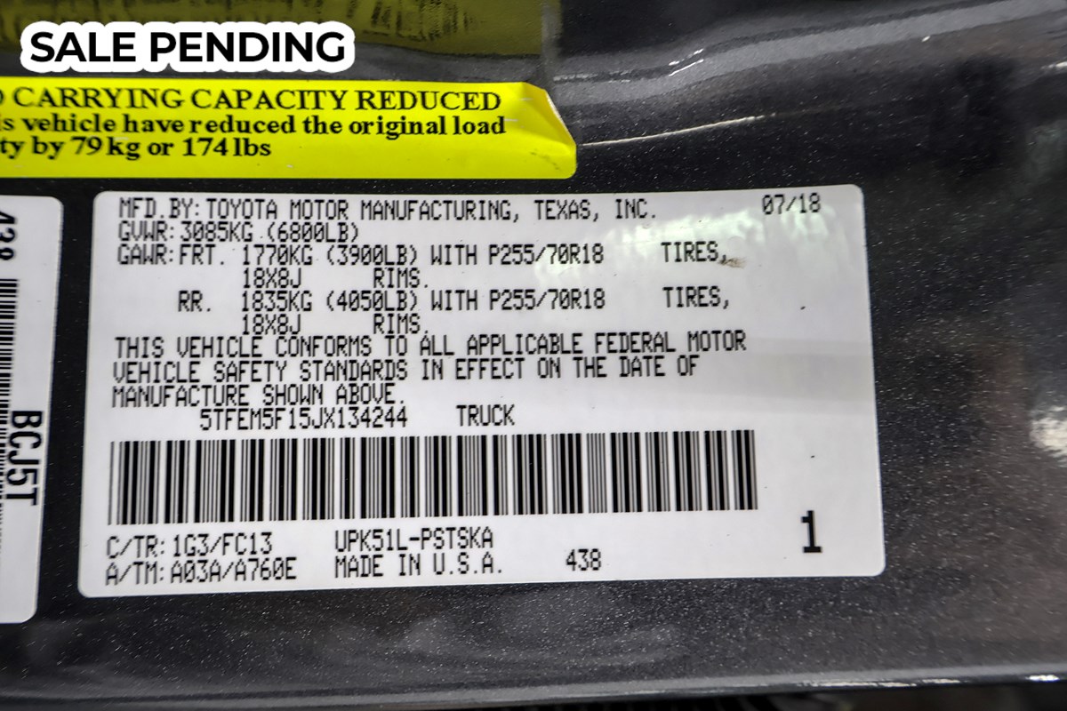 Sold 2018 Toyota Tundra 2WD SR5 in Dallas