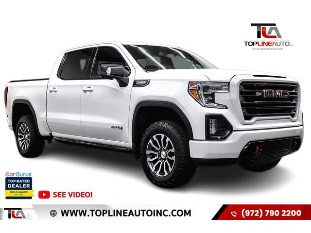 Summit White 2021 GMC Sierra 1500 AT4 Crew Cab 4WD Pickup Truck Four-Wheel Drive Automatic