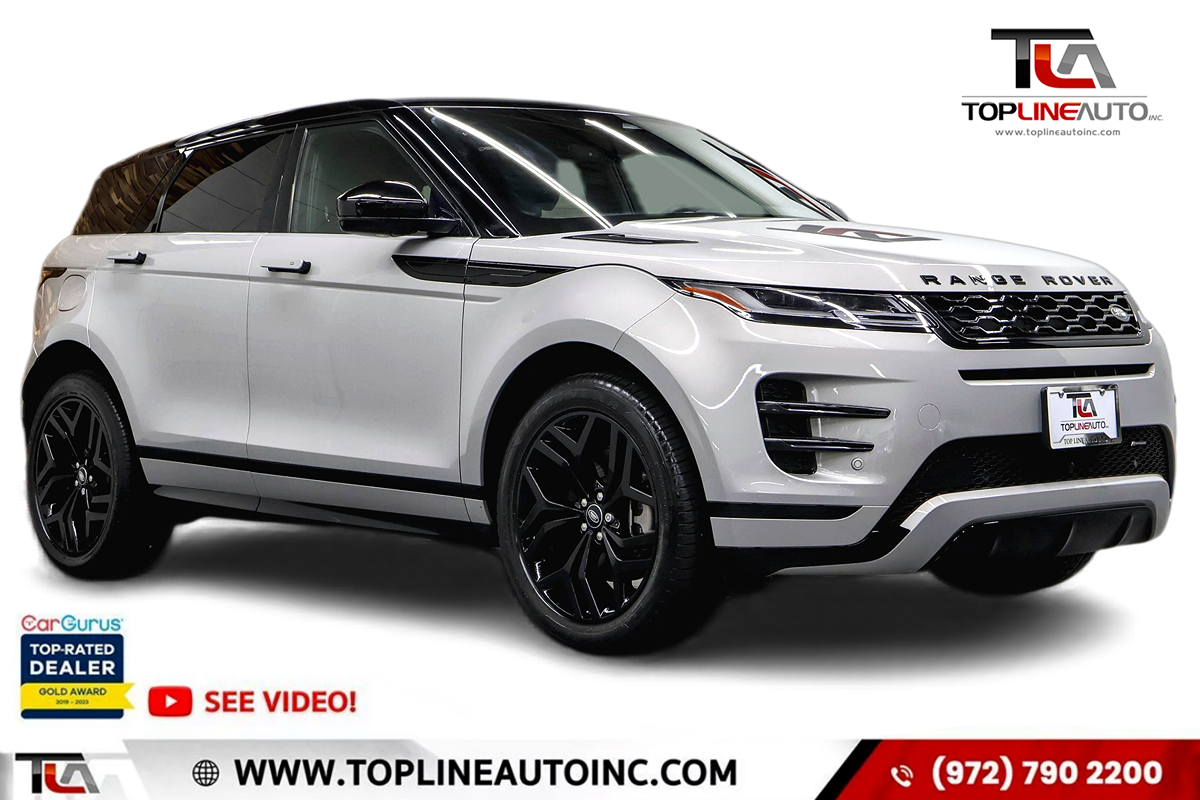 Seoul Pearl Silver Metallic 2022 Land Rover Range Rover Evoque P250 R-Dynamic SE AWD SUV / Crossover All-Wheel Drive Automatic