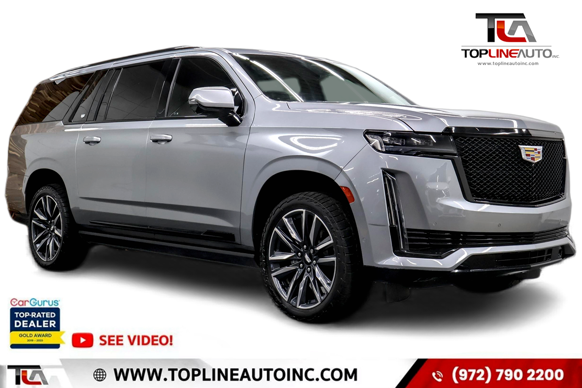 Argent Silver Metallic 2023 Cadillac Escalade ESV SUV / Crossover Four-Wheel Drive Automatic