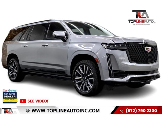 Argent Silver Metallic 2023 Cadillac Escalade ESV SUV / Crossover Four-Wheel Drive Automatic