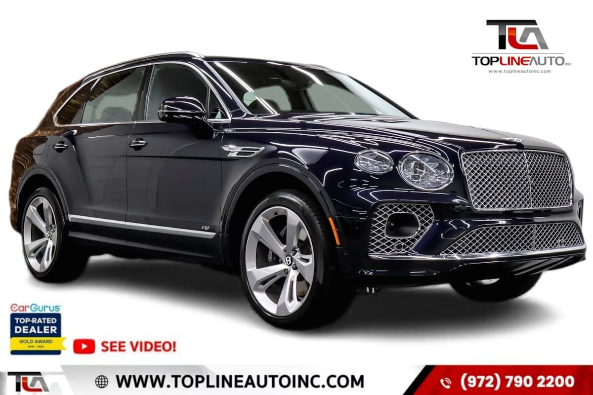 Blue 2021 Bentley Bentayga SUV / Crossover All-Wheel Drive Automatic