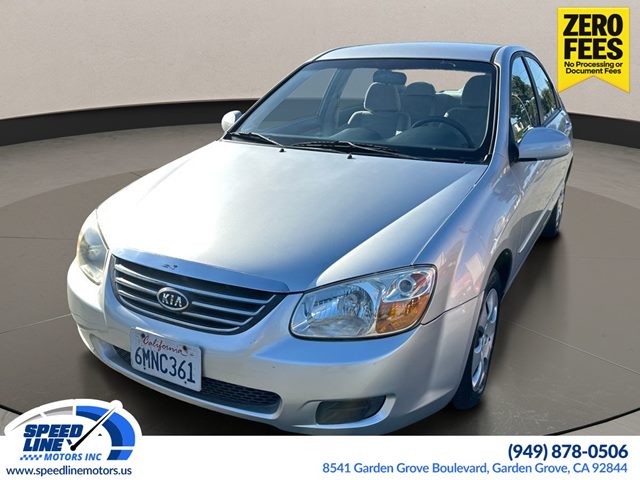 Silver 2008 Kia Spectra Sedan Front-Wheel Drive Automatic