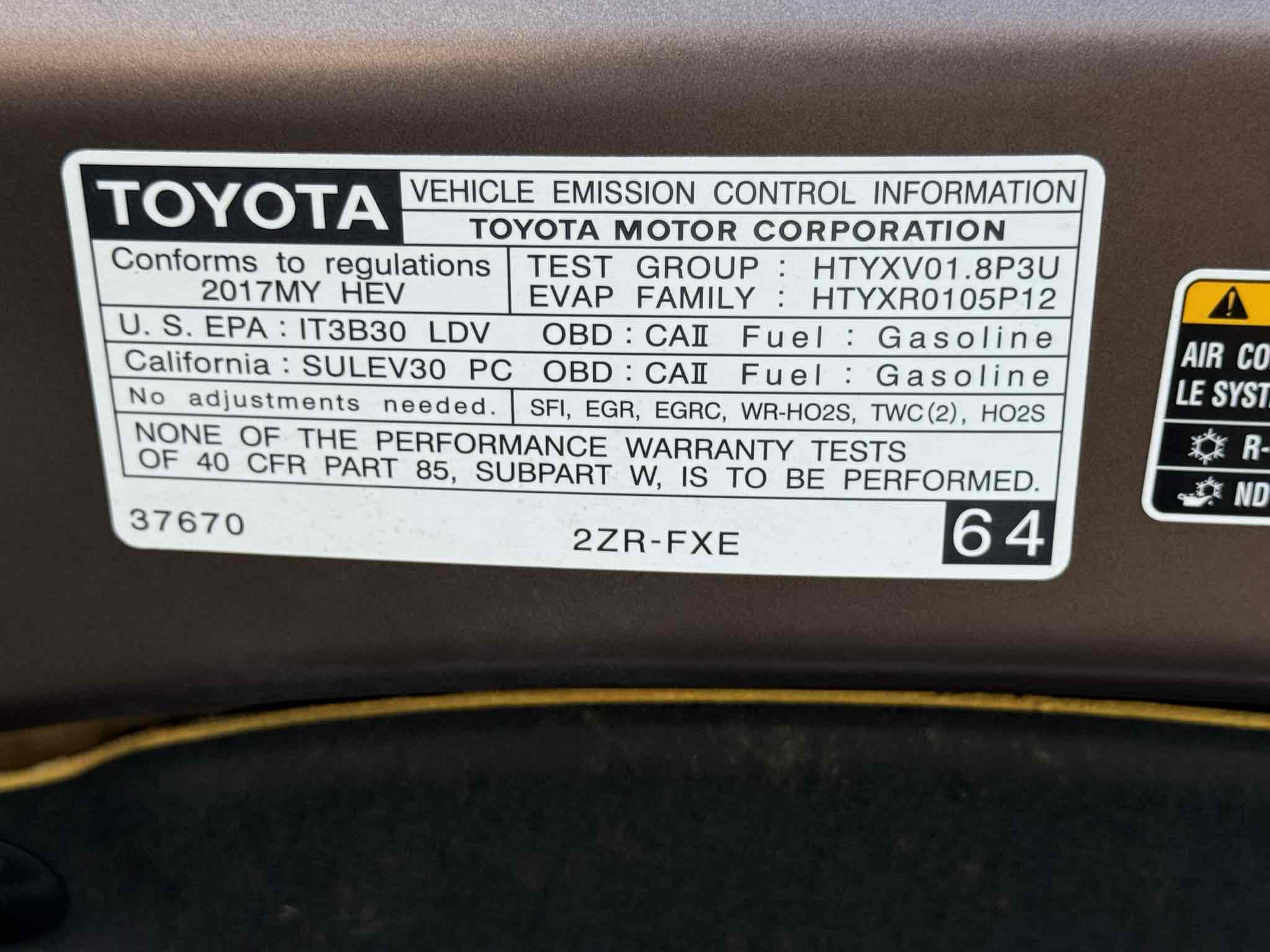 Photo 119 of this Toyota Prius v