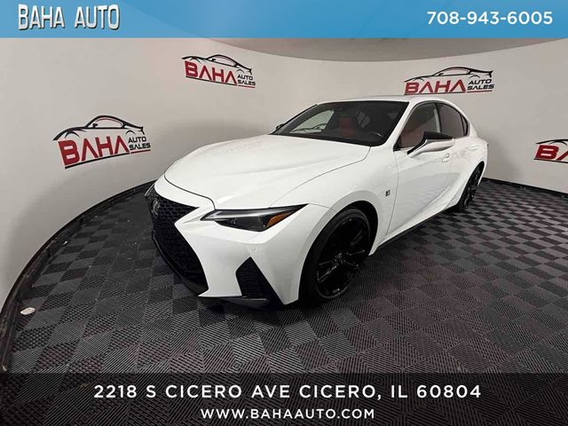 White 2024 Lexus IS 350 F Sport AWD Sedan All-Wheel Drive Automatic