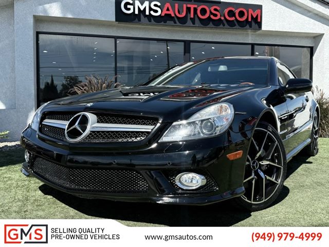 Black 2012 Mercedes-Benz SL-Class Convertible Rear-Wheel Drive Automatic