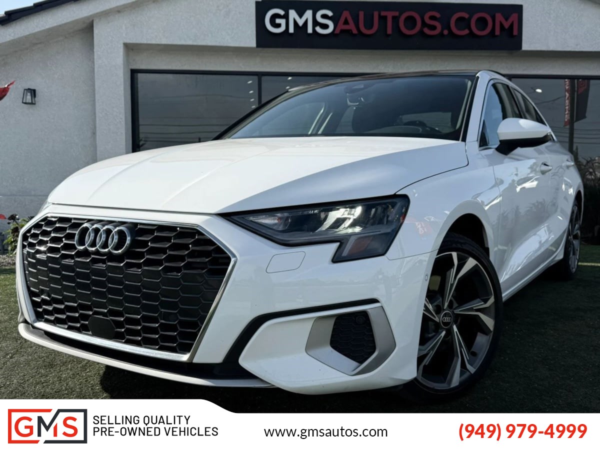Ibis White 2022 Audi A3 Sedan Front-Wheel Drive Automatic
