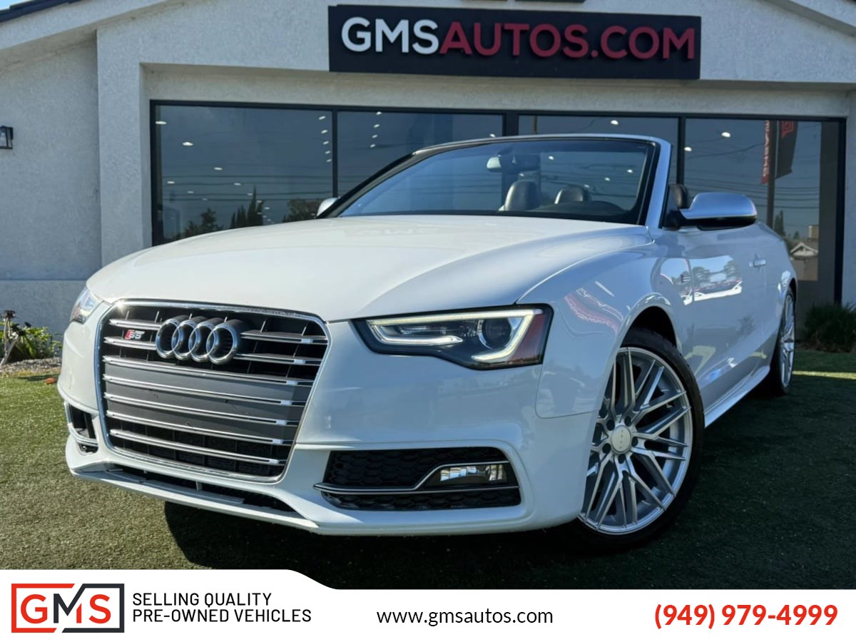 White 2013 Audi S5 Convertible All-Wheel Drive Automatic