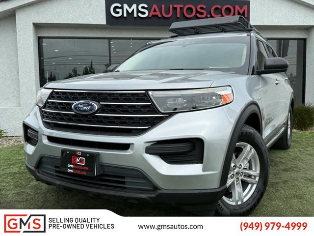 Iconic Silver Metallic 2020 Ford Explorer SUV / Crossover Rear-Wheel Drive Automatic