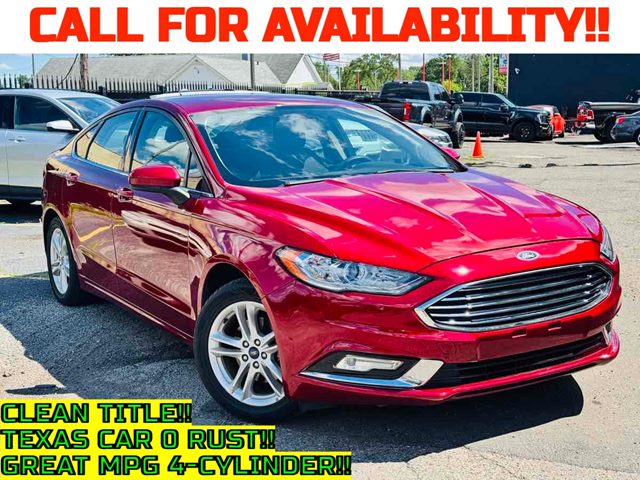 Ruby Red Metallic Tinted Clearcoat 2018 Ford Fusion Sedan Front-Wheel Drive Automatic