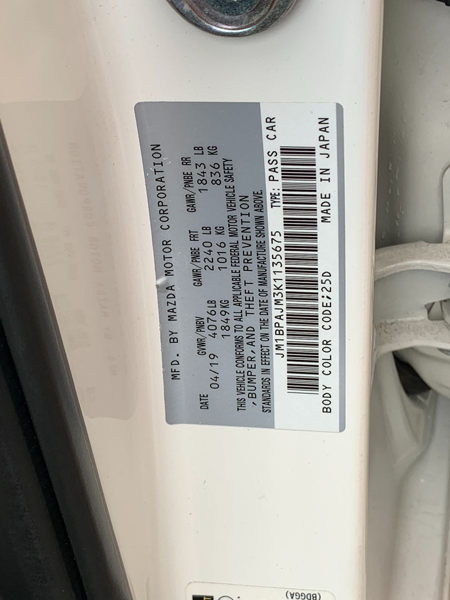 Sold 2019 Mazda Mazda3 Hatchback in Rialto