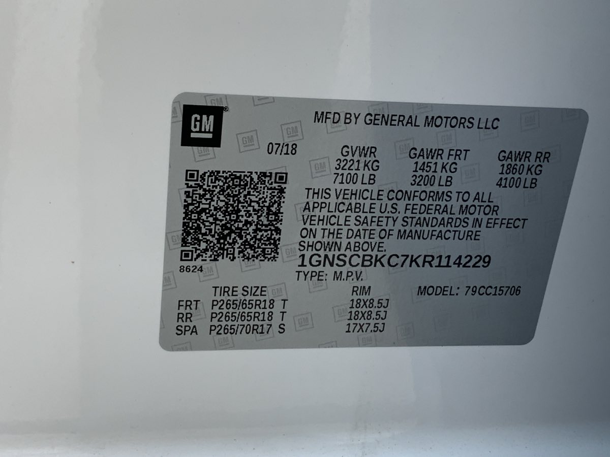 2019 Chevrolet Tahoe LT photo 9