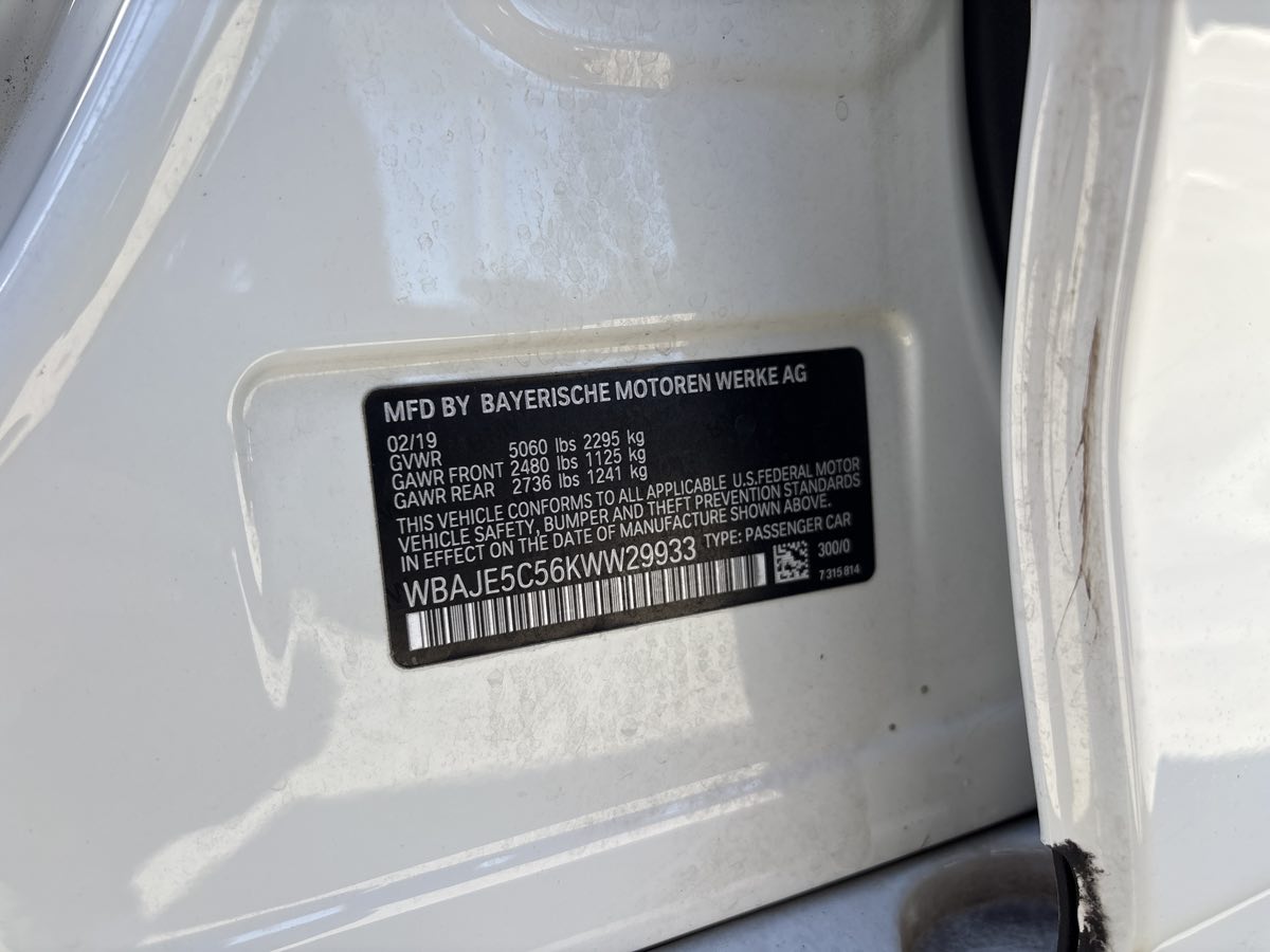 Sold 2019 BMW 5 Series 540i in Rialto