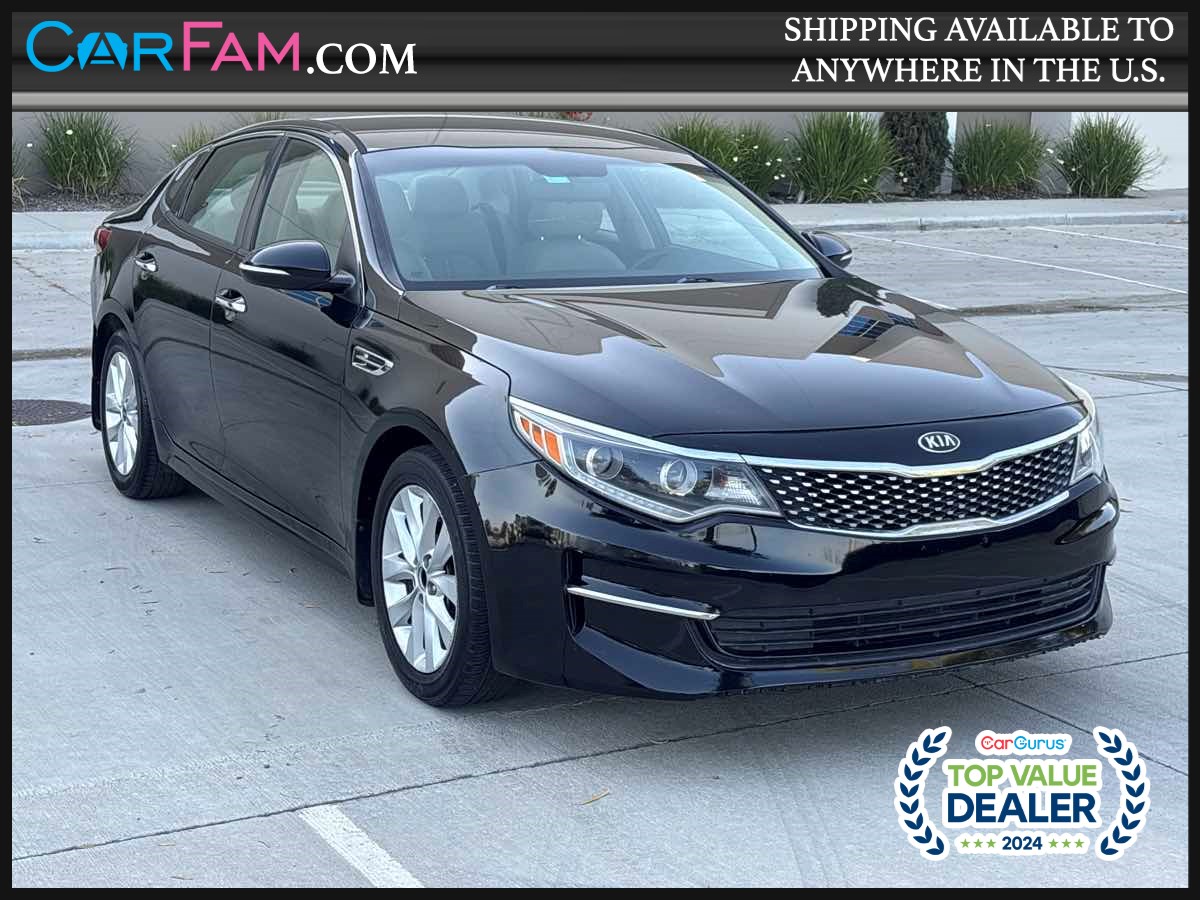 Ebony Black 2016 Kia Optima EX Sedan Front-Wheel Drive Automatic
