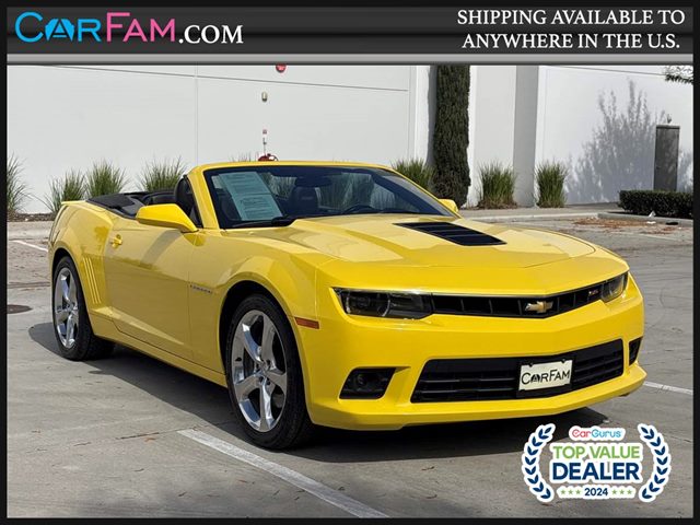 Bright Yellow 2014 Chevrolet Camaro Convertible Rear-Wheel Drive Automatic