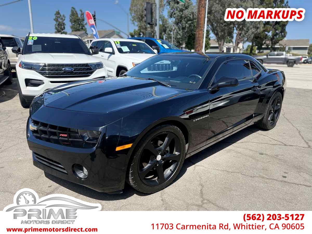 Black 2013 Chevrolet Camaro Coupe Rear-Wheel Drive Automatic