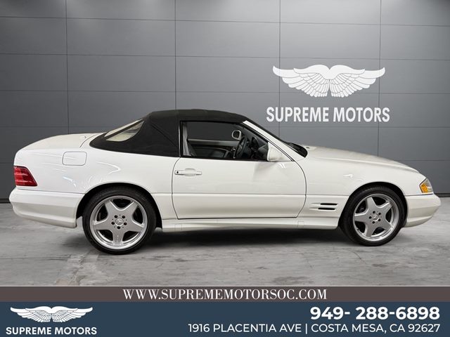 Glacier White 2001 Mercedes-Benz SL-Class Convertible Rear-Wheel Drive Automatic