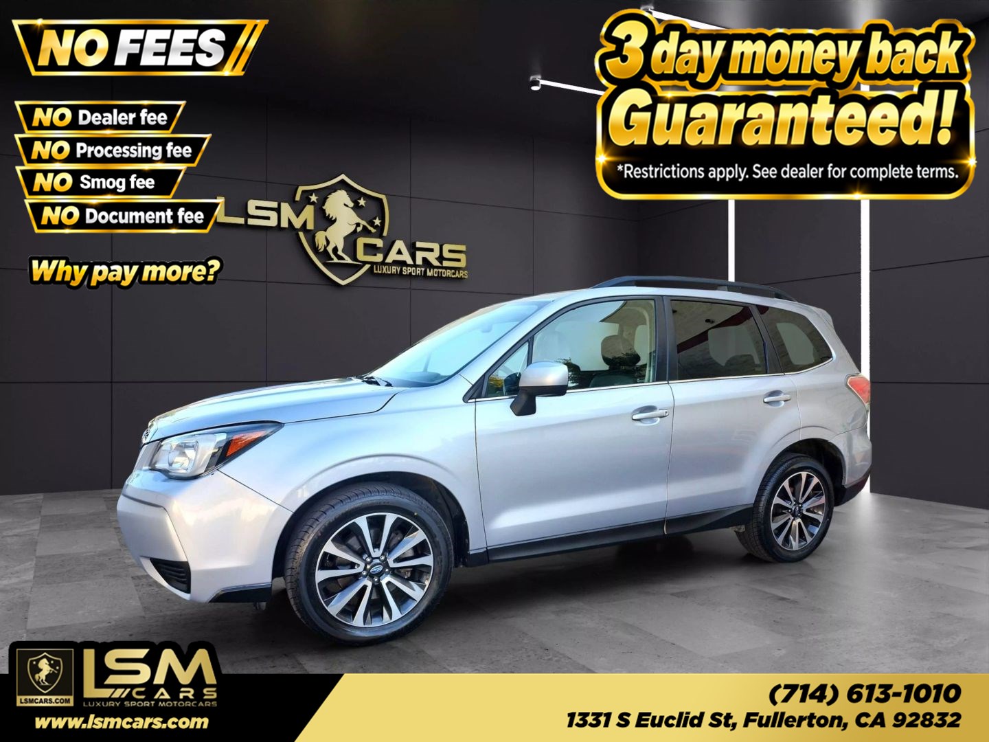 Ice Silver Metallic 2018 Subaru Forester SUV / Crossover All-Wheel Drive Automatic
