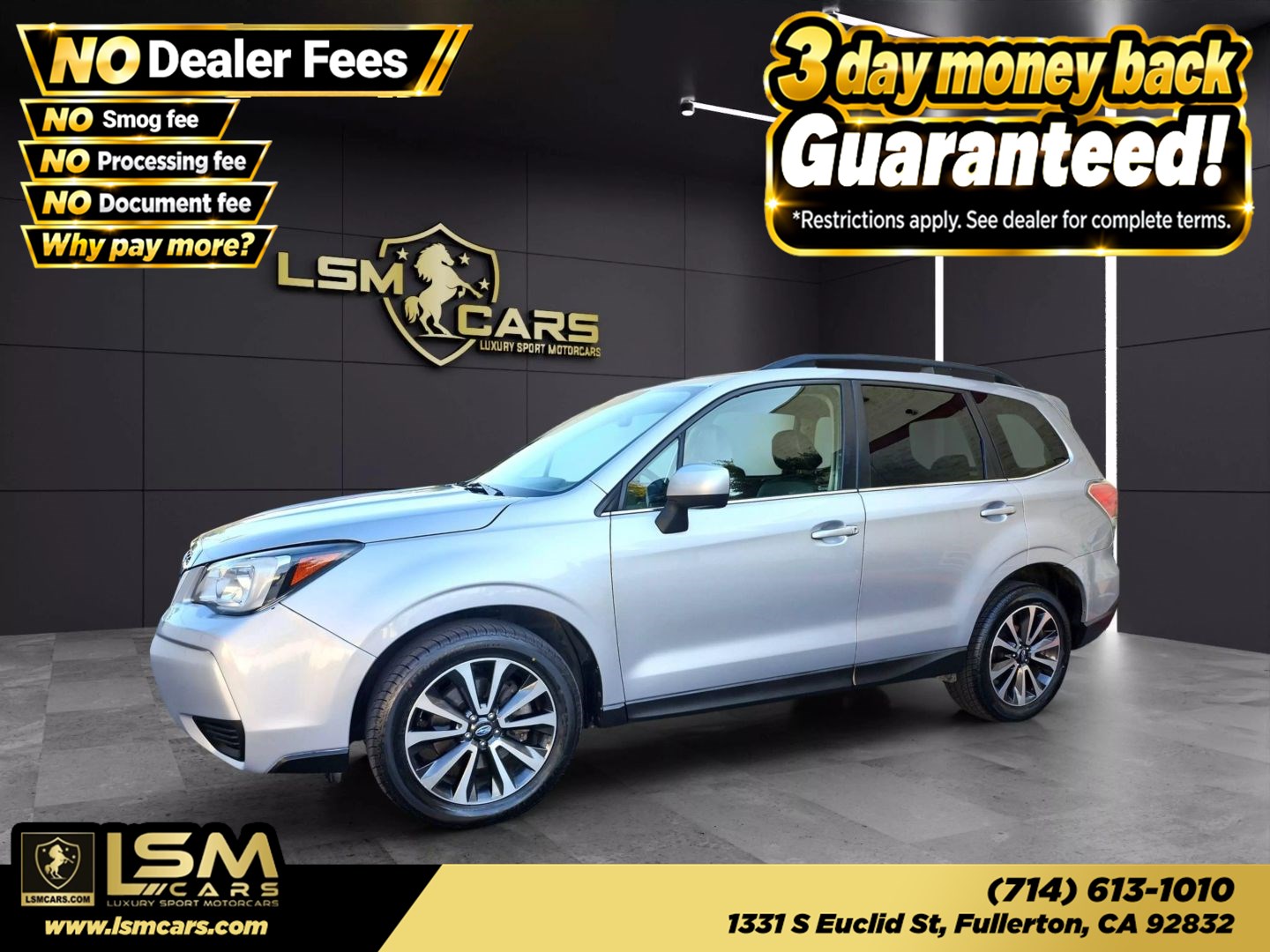 Ice Silver Metallic 2018 Subaru Forester SUV / Crossover All-Wheel Drive Automatic