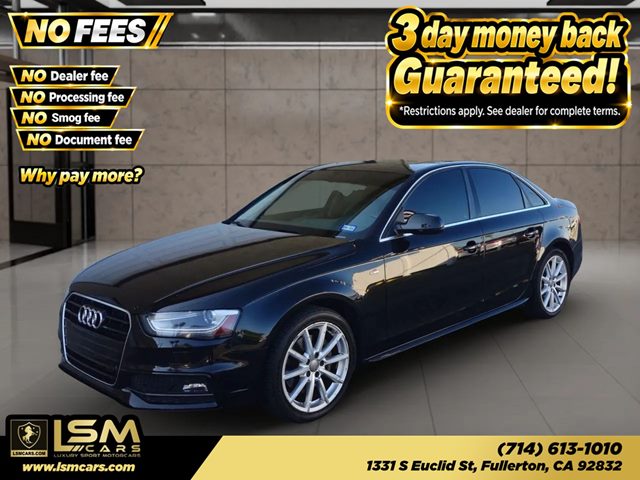 Black 2016 Audi A4 Sedan Front-Wheel Drive Automatic