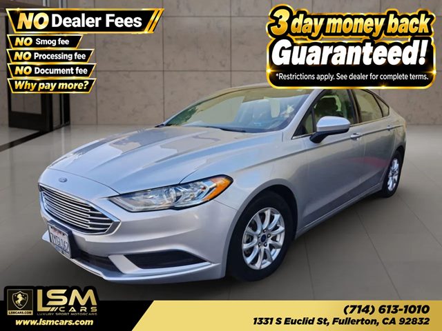 Ingot Silver 2017 Ford Fusion Sedan Front-Wheel Drive Automatic