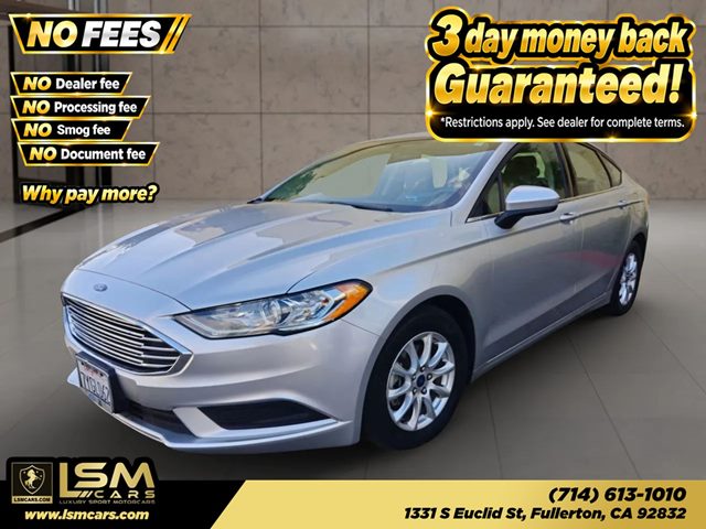 Ingot Silver 2017 Ford Fusion Sedan Front-Wheel Drive Automatic