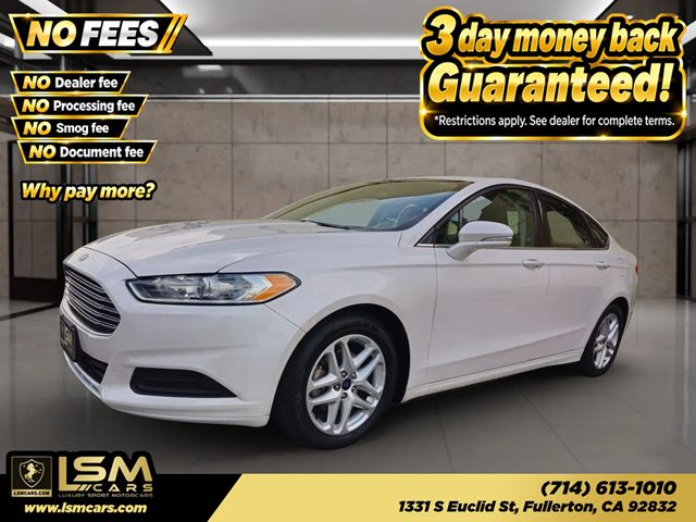 White 2016 Ford Fusion Sedan Front-Wheel Drive Automatic