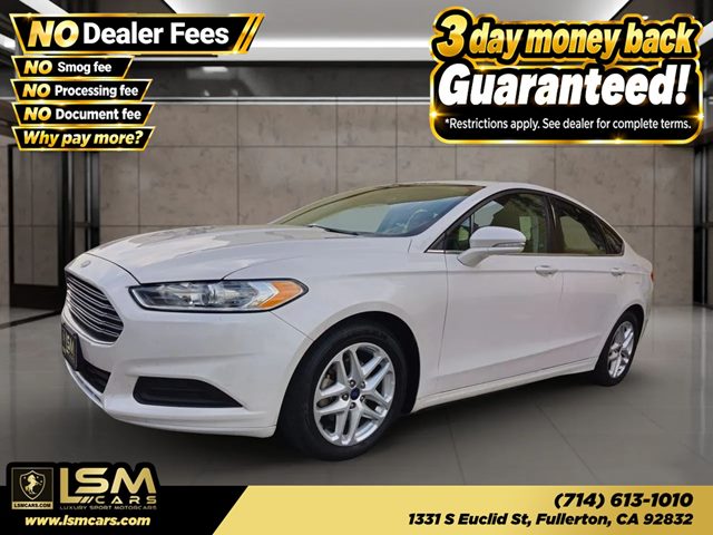White 2016 Ford Fusion Sedan Front-Wheel Drive Automatic