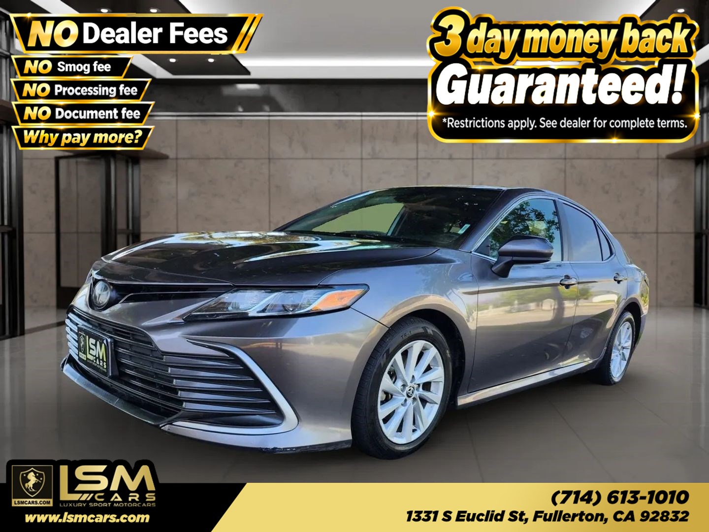Predawn Gray Mica 2022 Toyota Camry Sedan Front-Wheel Drive Automatic