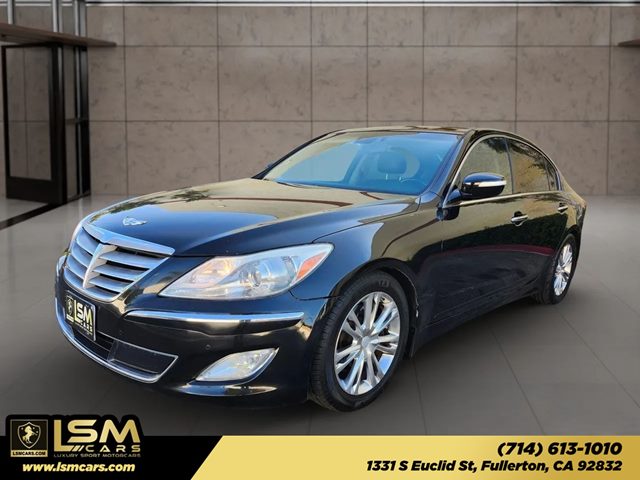 Caspian Black 2014 Hyundai Genesis Sedan Rear-Wheel Drive Automatic
