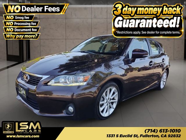 Brown 2012 Lexus CT Hybrid Wagon Front-Wheel Drive Continuously Variable Transmission