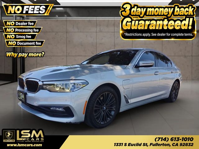 Silver 2018 BMW 5 Series Sedan Rear-Wheel Drive Automatic